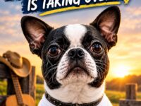 Boston terrier vertical