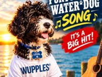 Portuguese water dog vertical