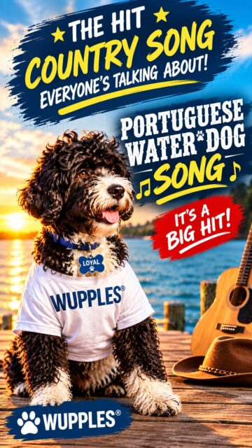 Portuguese water dog vertical
